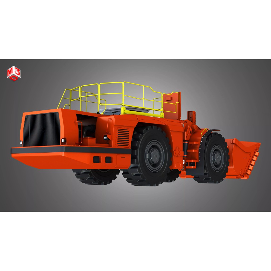 LH621 Toro Underground Mining Loader 3D Model – High Poly PBR Asset, FBX - View 17