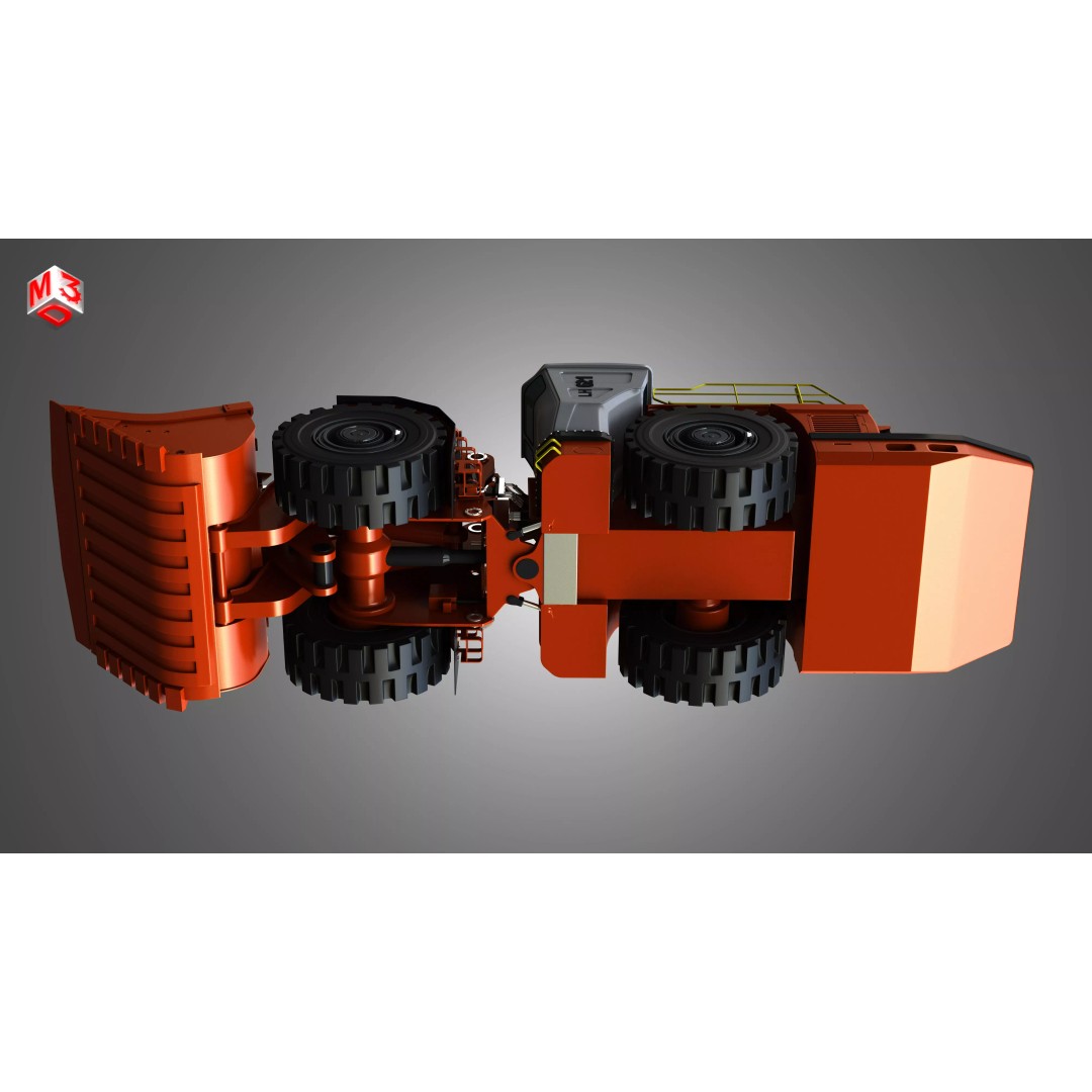LH621 Toro Underground Mining Loader 3D Model – High Poly PBR Asset, FBX - View 18