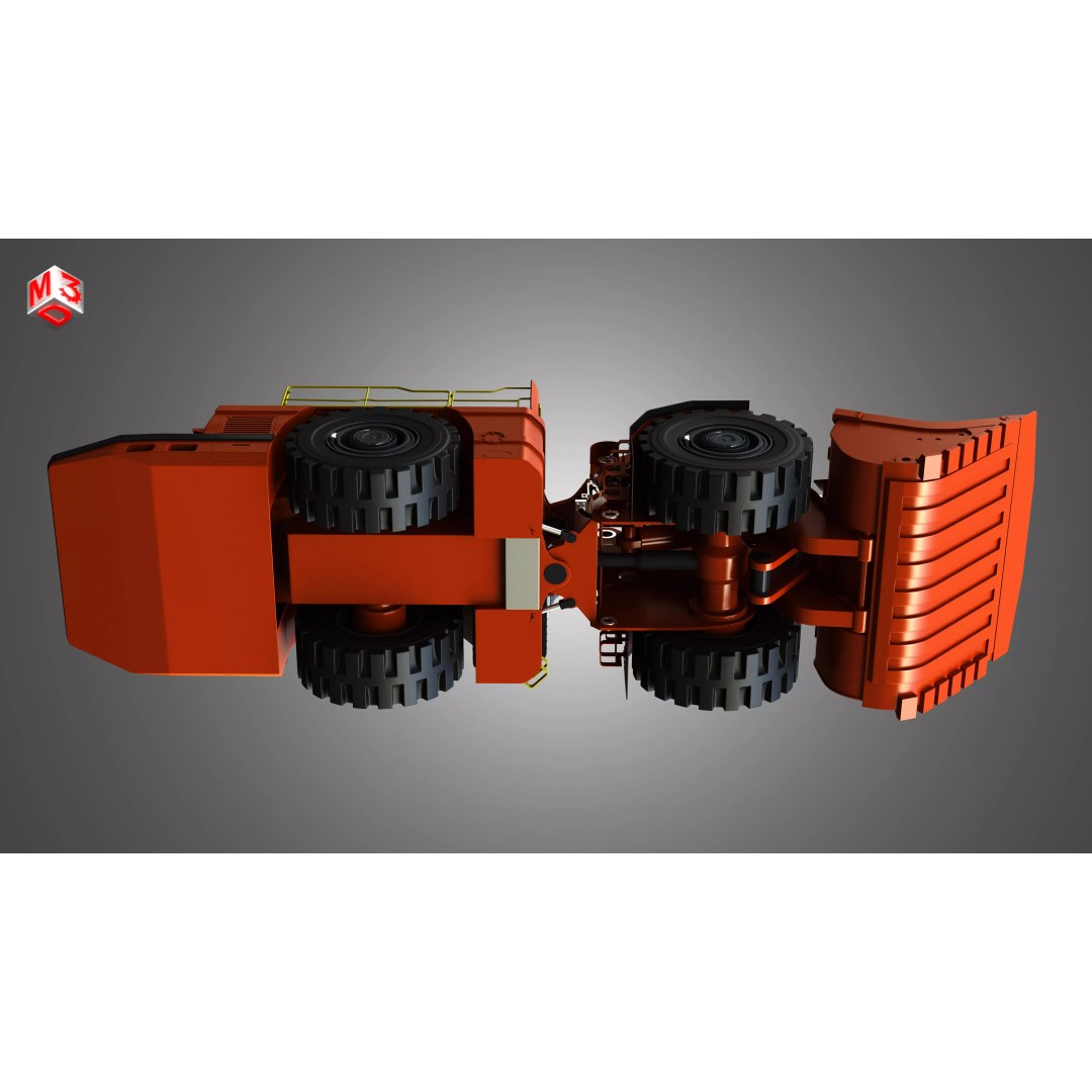 LH621 Toro Underground Mining Loader 3D Model – High Poly PBR Asset, FBX - View 19