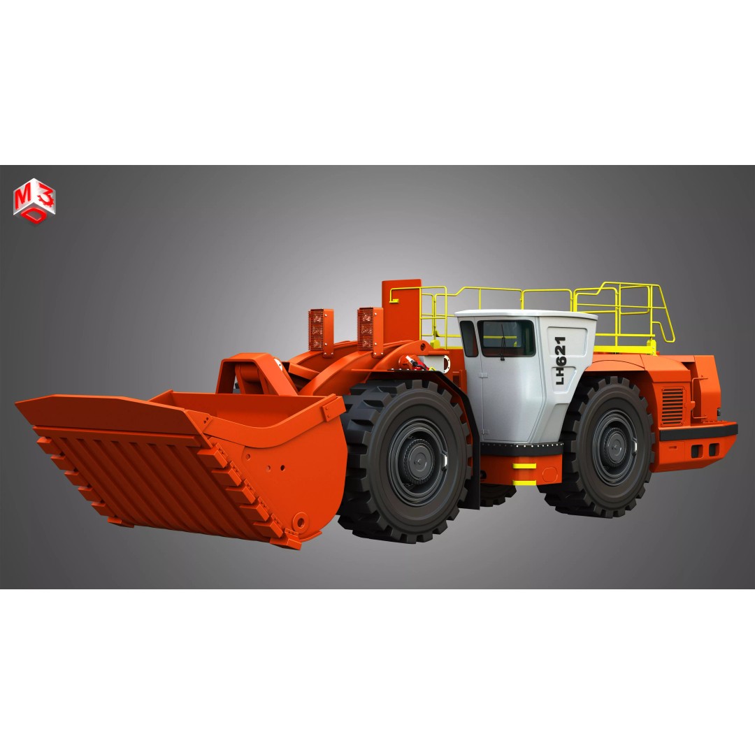 LH621 Toro Underground Mining Loader 3D Model – High Poly PBR Asset, FBX - View 2