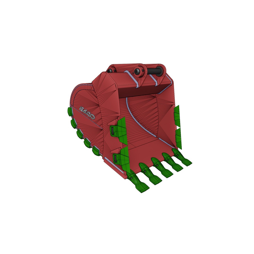 ESCO SXDP Construction Bucket 3D Model – Low Poly Game Asset, FBX