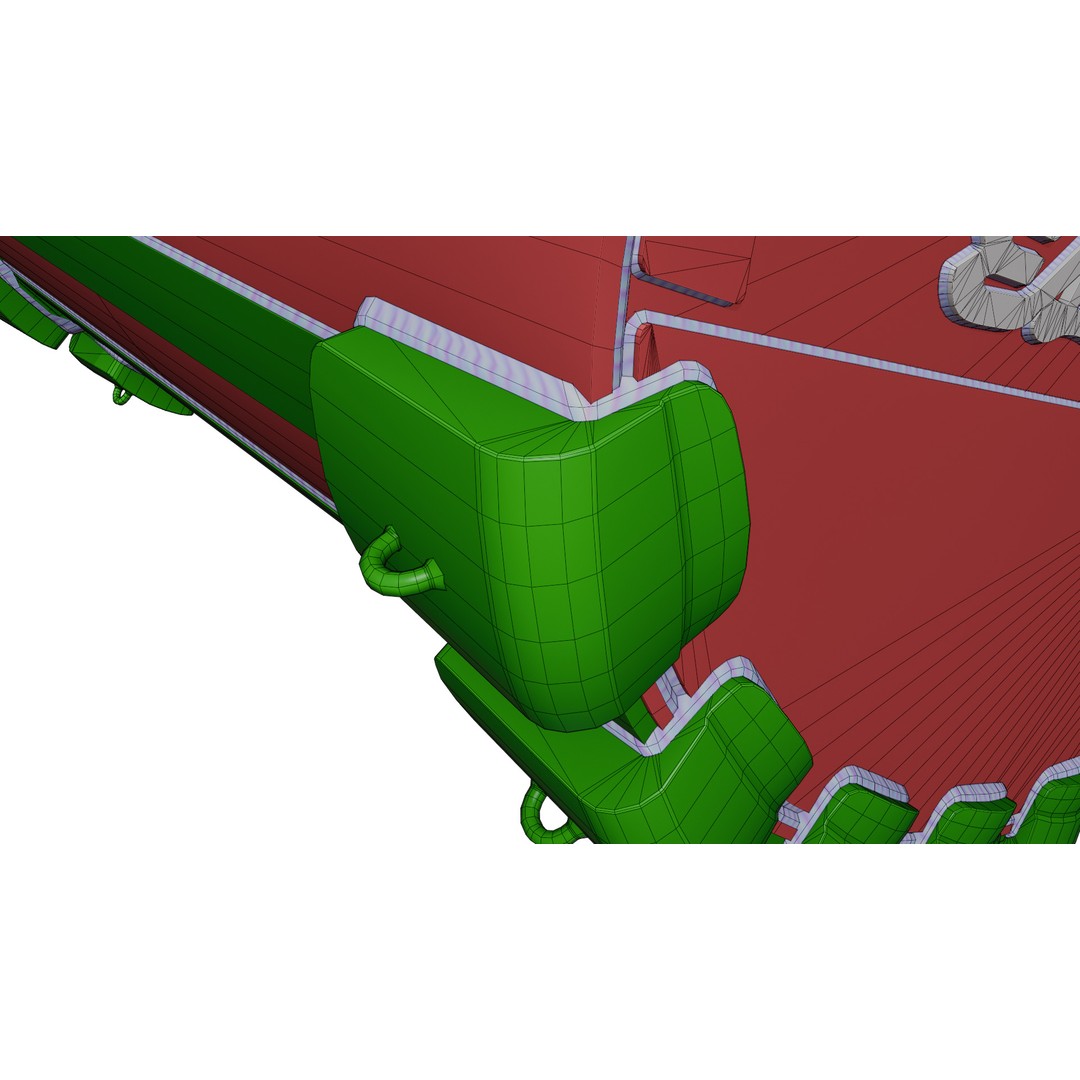 ESCO SXDP Construction Bucket 3D Model – Low Poly Game Asset, FBX - View 14
