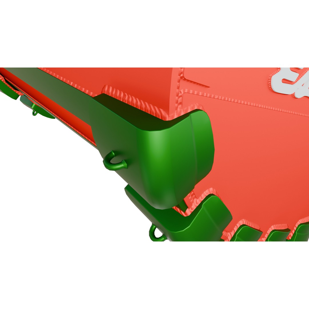 ESCO SXDP Construction Bucket 3D Model – Low Poly Game Asset, FBX - View 6