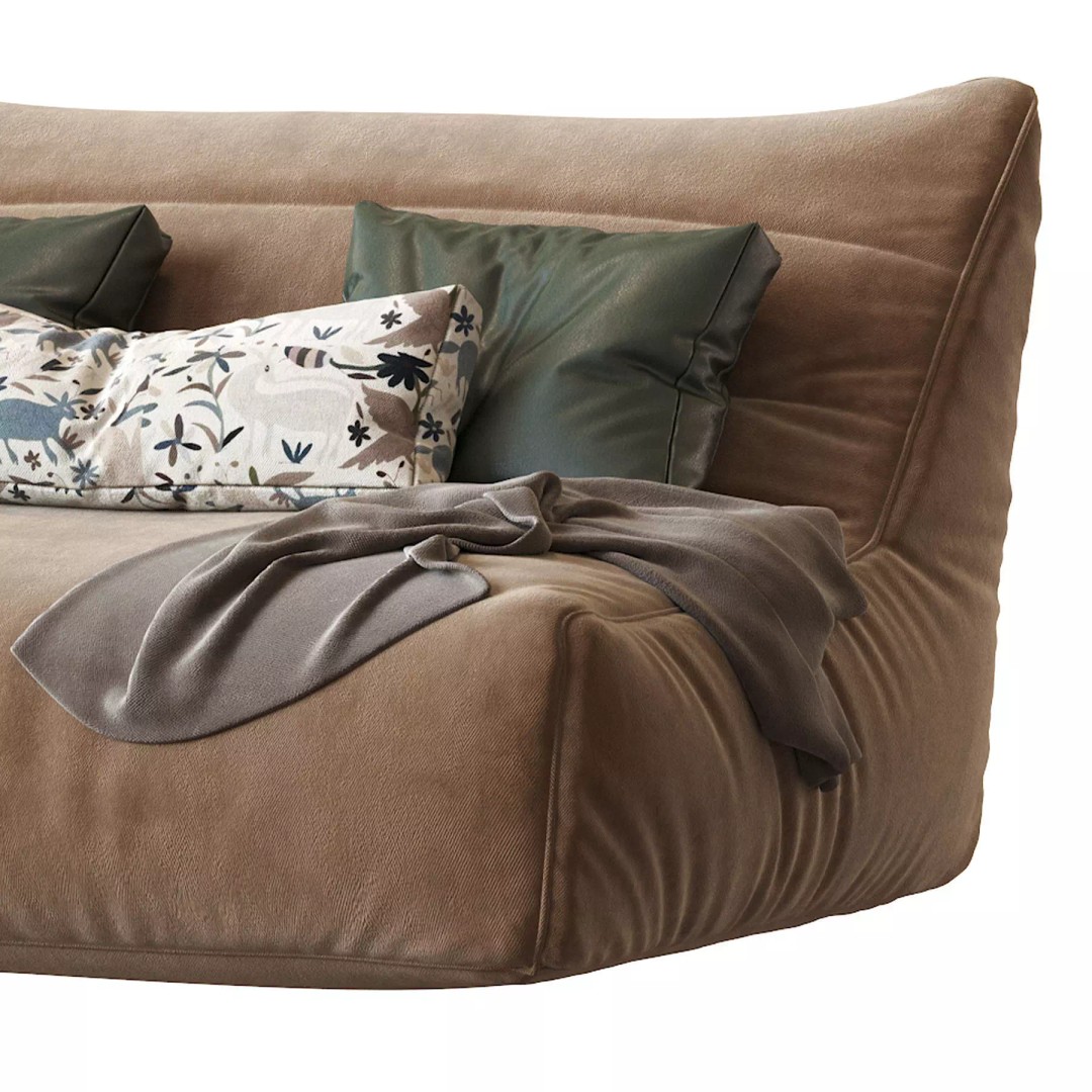 Levi Bean Bag Sofa 3D Model – Modern Furniture, Game-Ready, FBX - View 11