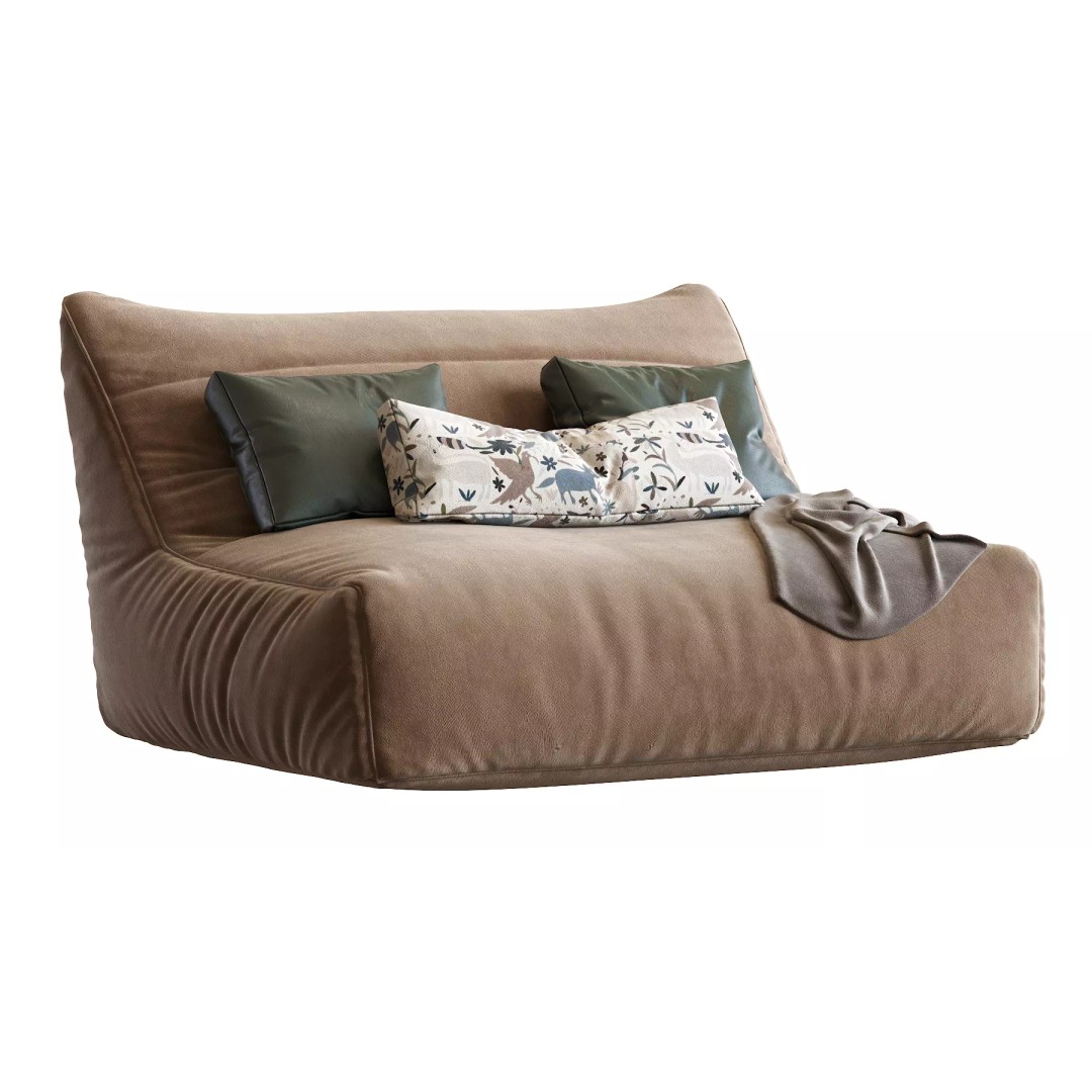 Levi Bean Bag Sofa 3D Model – Modern Furniture, Game-Ready, FBX - View 12