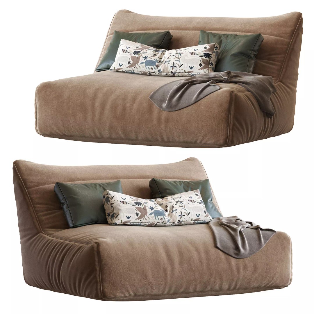 Levi Bean Bag Sofa 3D Model – Modern Furniture, Game-Ready, FBX - View 2