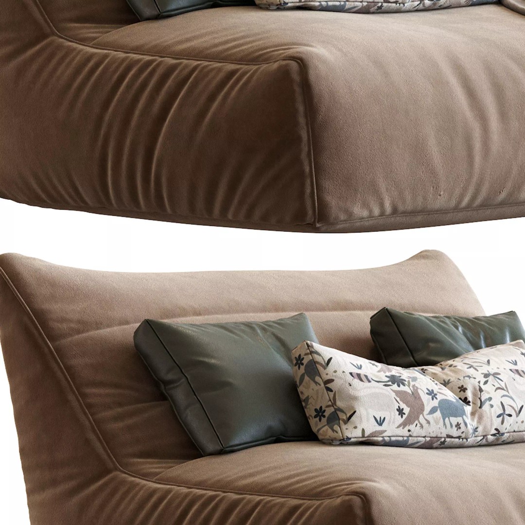 Levi Bean Bag Sofa 3D Model – Modern Furniture, Game-Ready, FBX - View 21