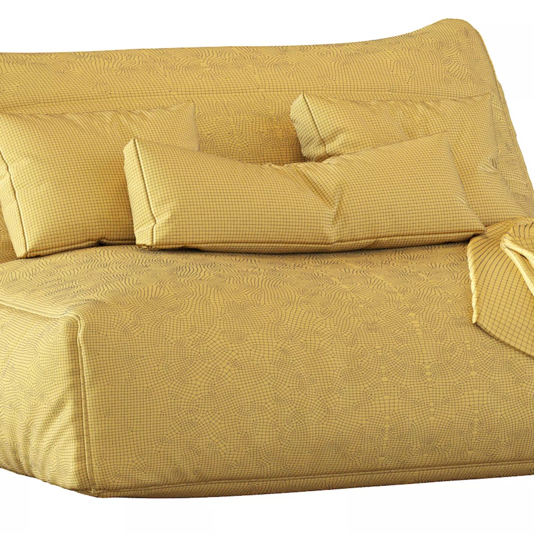 Levi Bean Bag Sofa 3D Model – Modern Furniture, Game-Ready, FBX - View 27