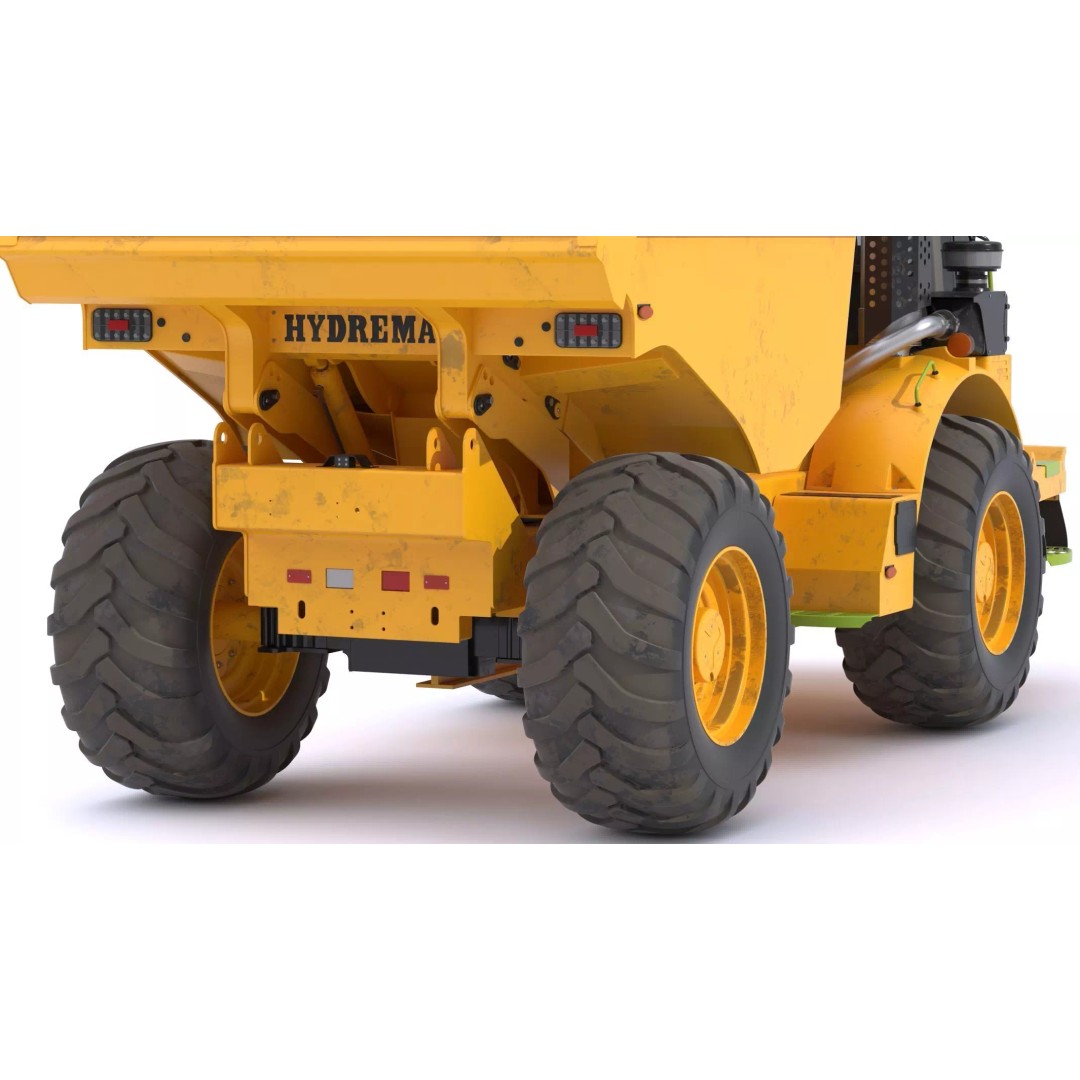 Hydrema 912HM Articulated Dump Truck 3D Model – High-Poly PBR Asset, FBX, OBJ