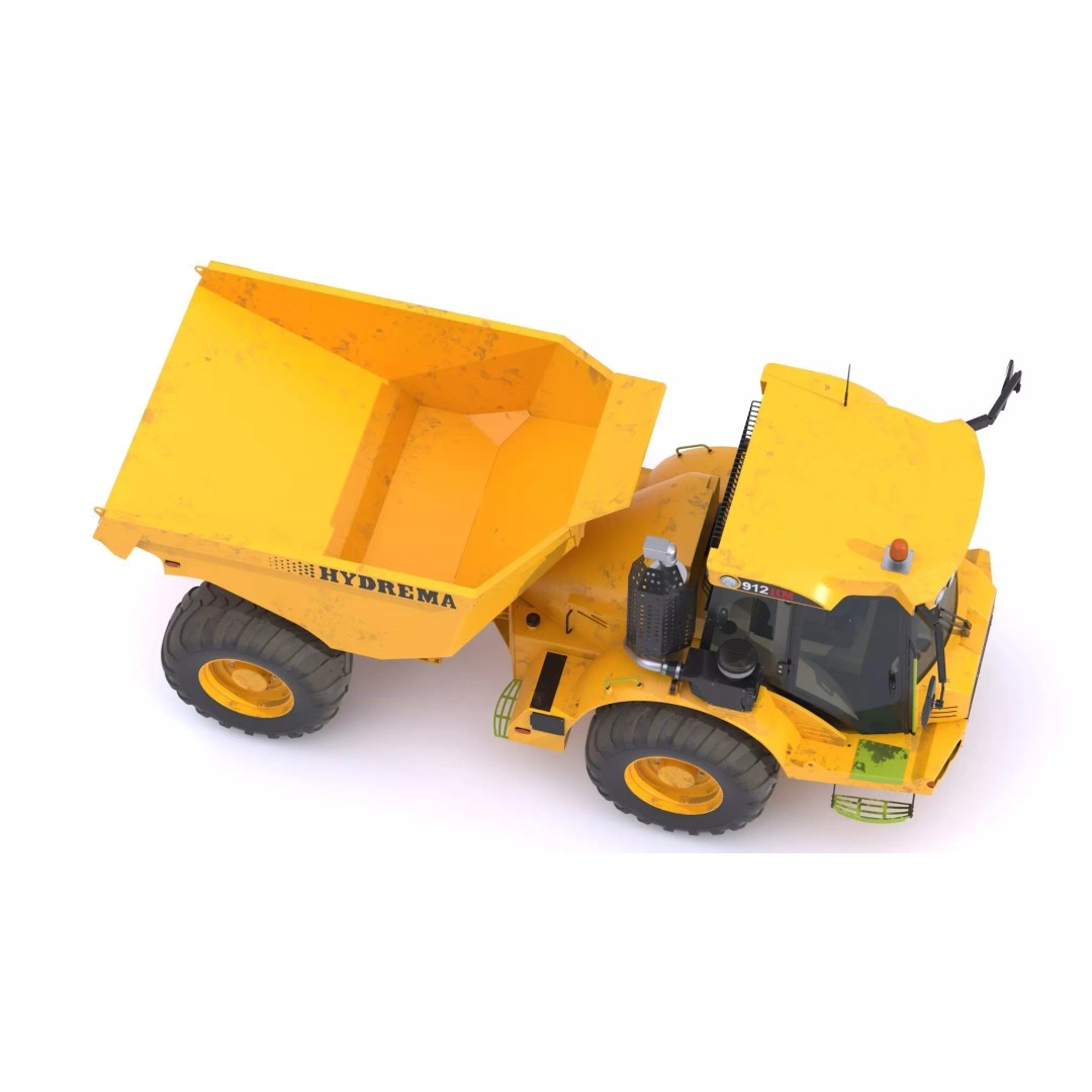 Hydrema 912HM Articulated Dump Truck 3D Model – High-Poly PBR Asset, FBX, OBJ - View 15
