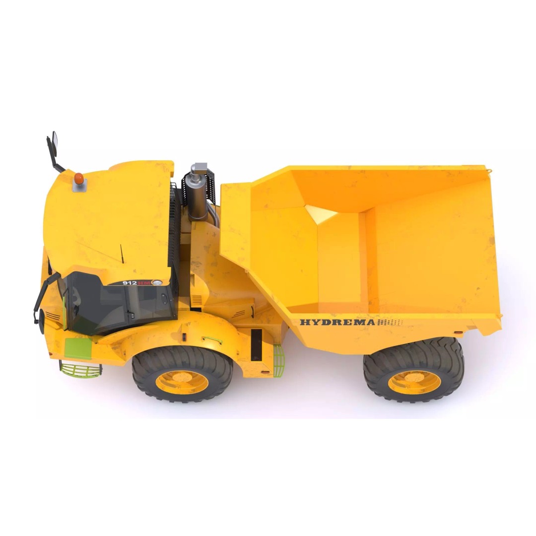 Hydrema 912HM Articulated Dump Truck 3D Model – High-Poly PBR Asset, FBX, OBJ - View 16