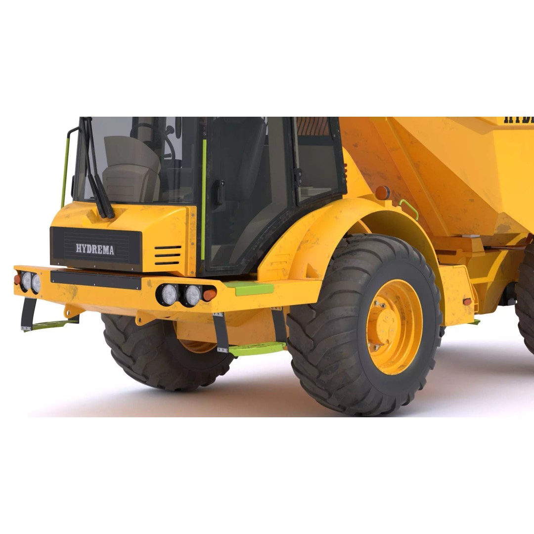 Hydrema 912HM Articulated Dump Truck 3D Model – High-Poly PBR Asset, FBX, OBJ - View 17