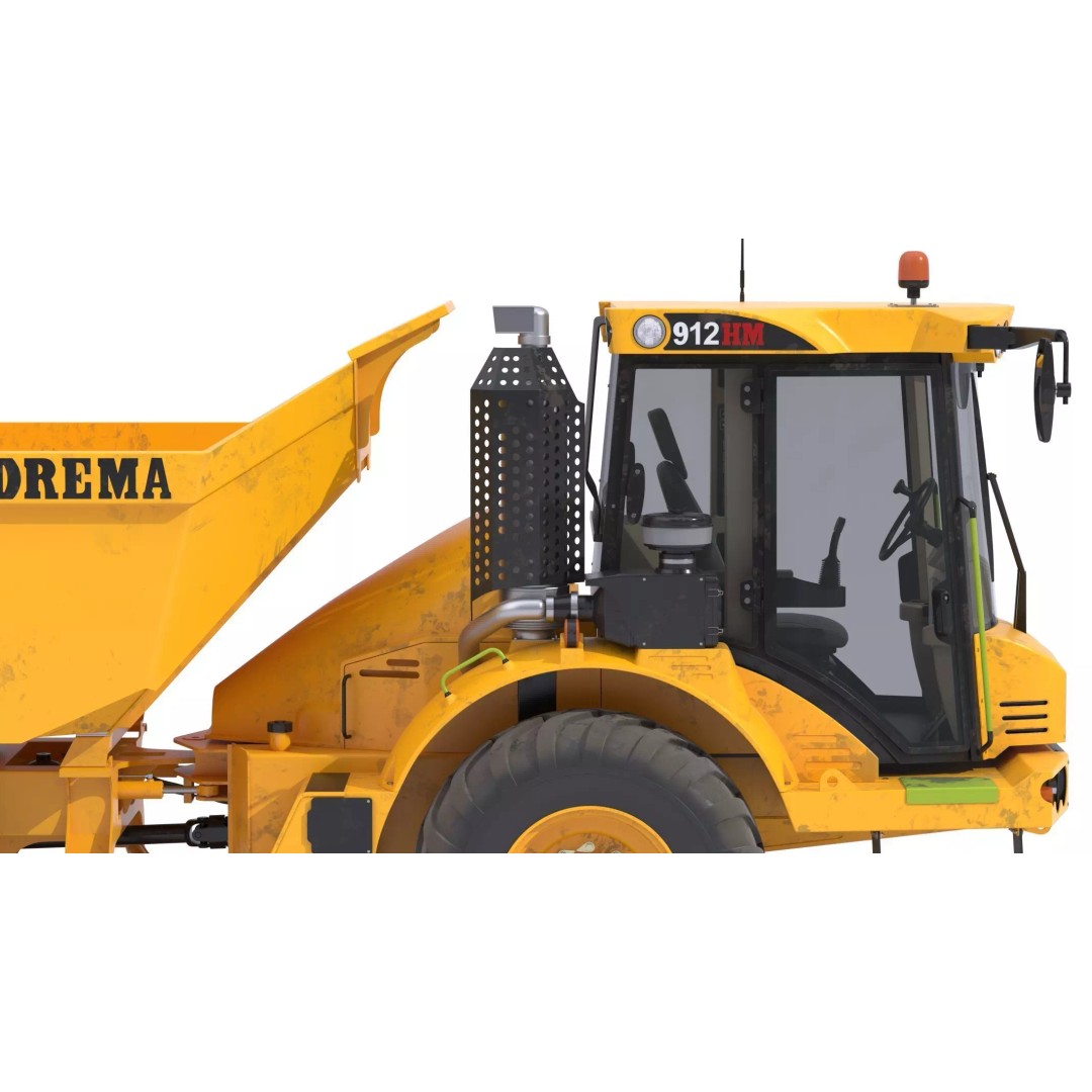 Hydrema 912HM Articulated Dump Truck 3D Model – High-Poly PBR Asset, FBX, OBJ - View 18