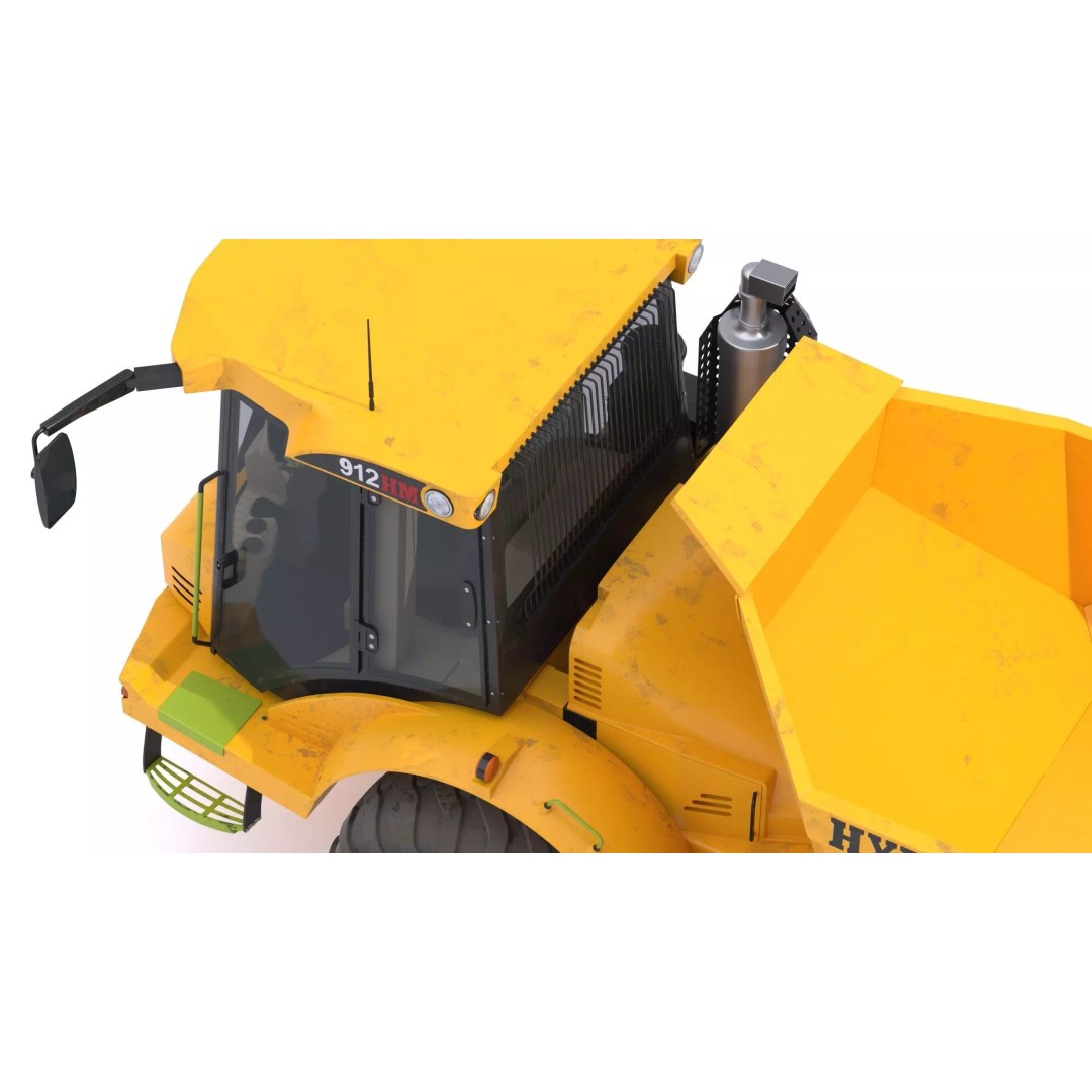 Hydrema 912HM Articulated Dump Truck 3D Model – High-Poly PBR Asset, FBX, OBJ - View 19
