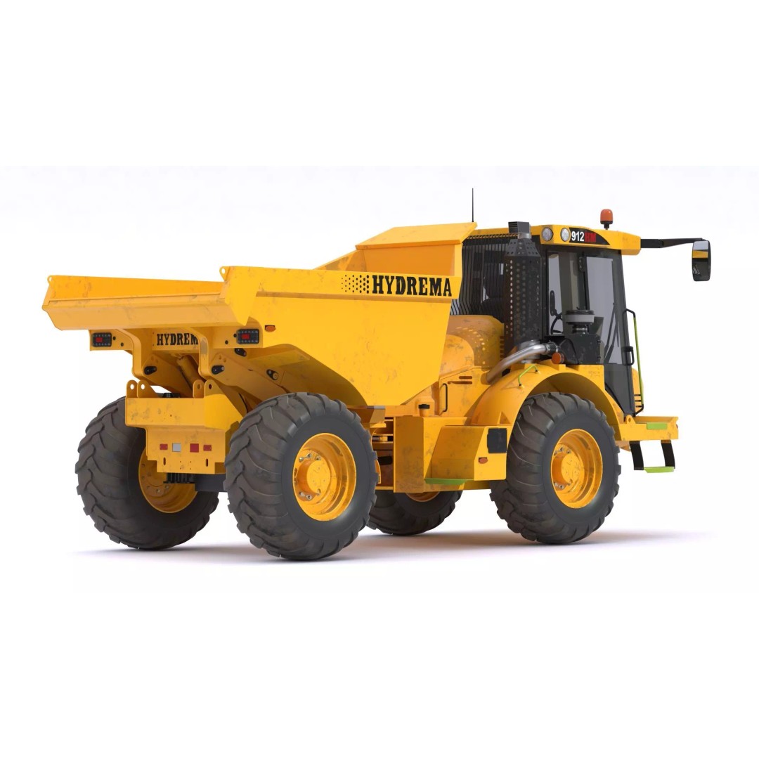 Hydrema 912HM Articulated Dump Truck 3D Model – High-Poly PBR Asset, FBX, OBJ - View 2