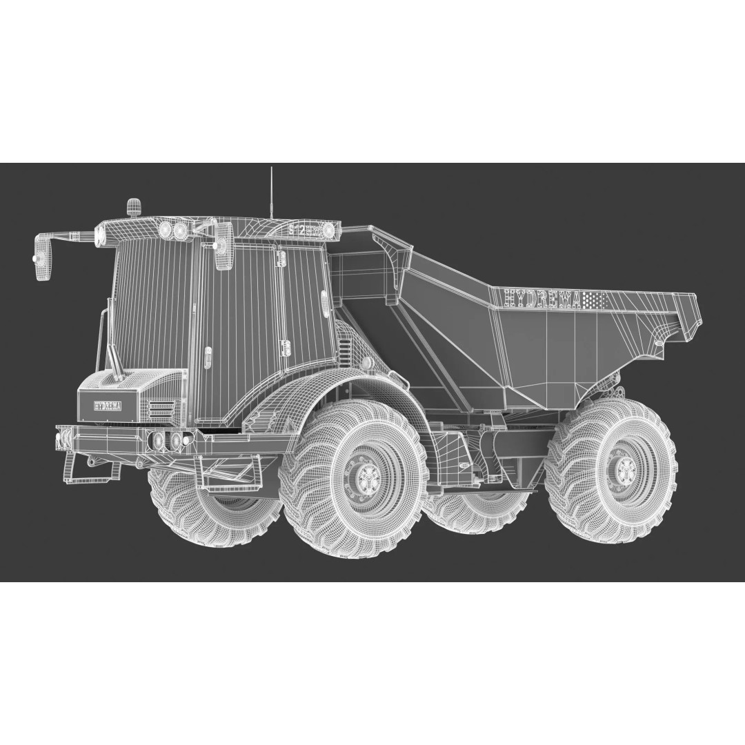 Hydrema 912HM Articulated Dump Truck 3D Model – High-Poly PBR Asset, FBX, OBJ - View 21