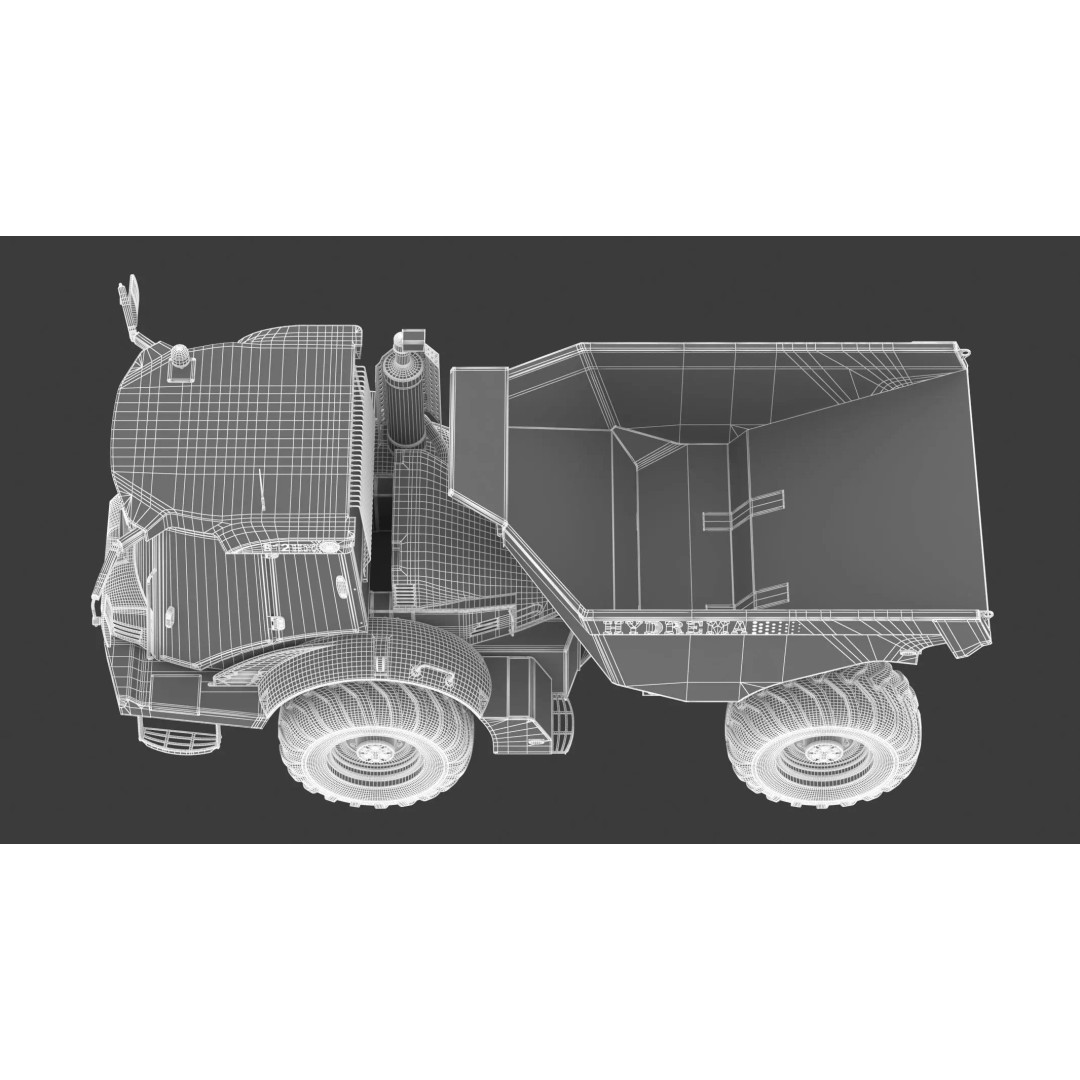 Hydrema 912HM Articulated Dump Truck 3D Model – High-Poly PBR Asset, FBX, OBJ - View 22