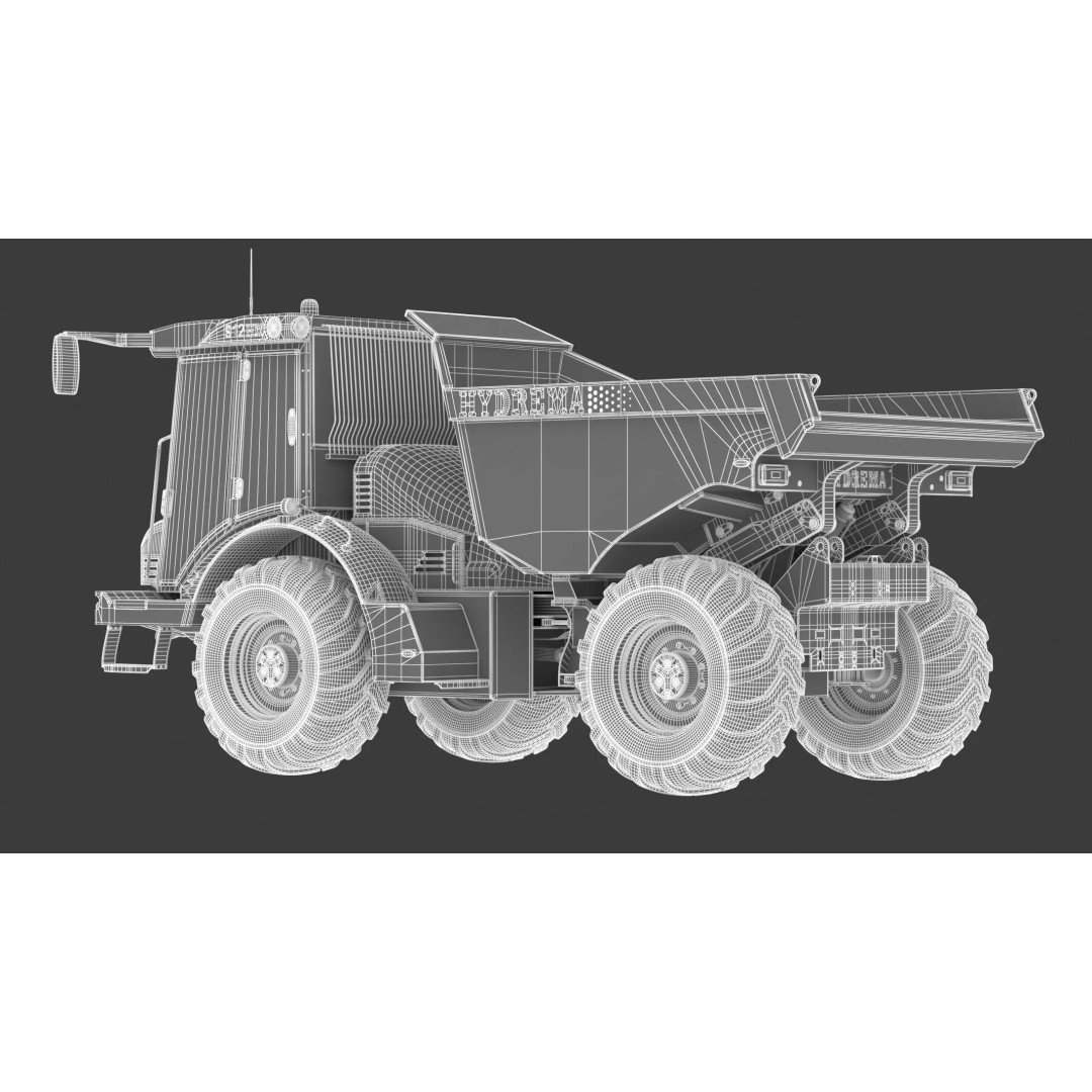Hydrema 912HM Articulated Dump Truck 3D Model – High-Poly PBR Asset, FBX, OBJ - View 23