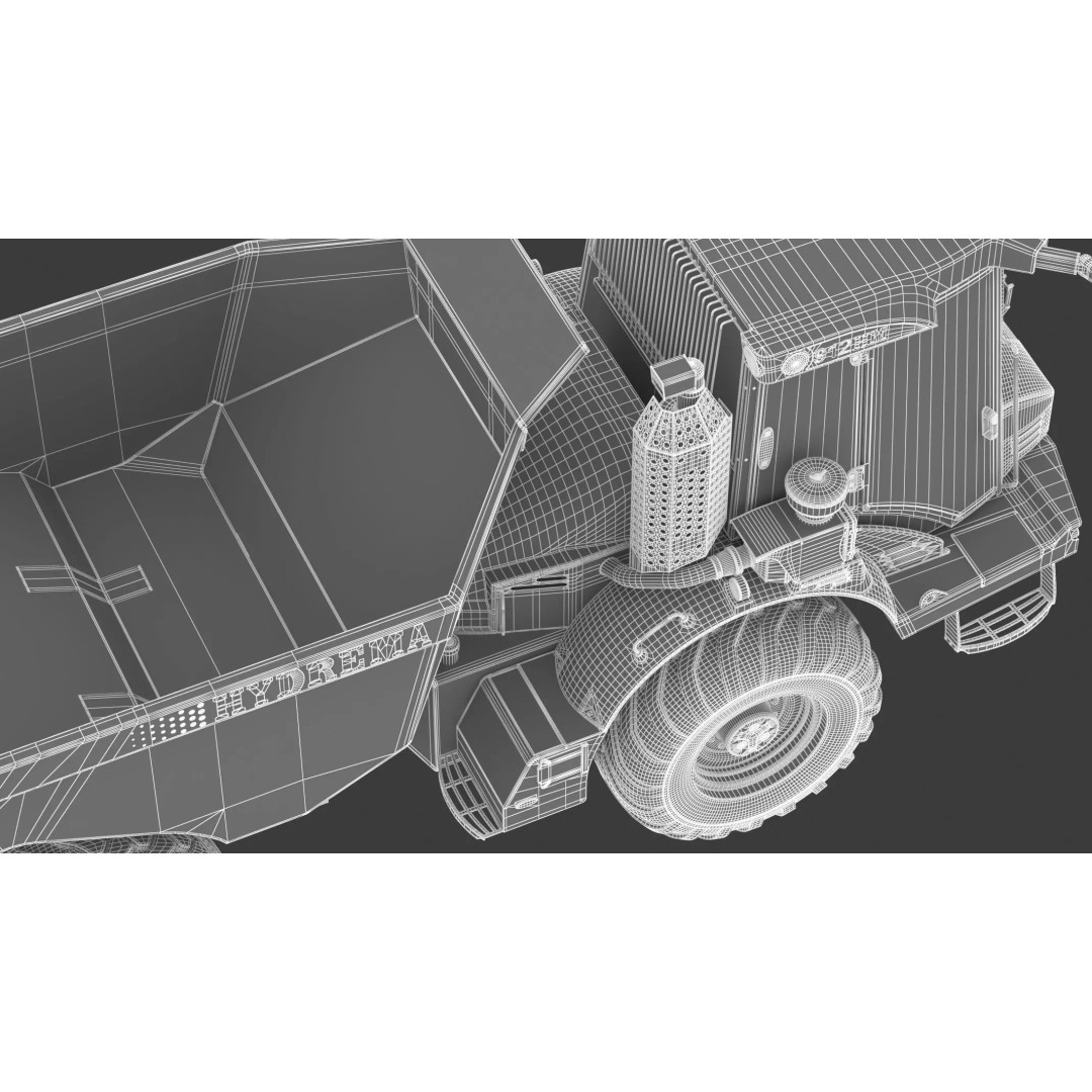 Hydrema 912HM Articulated Dump Truck 3D Model – High-Poly PBR Asset, FBX, OBJ - View 25