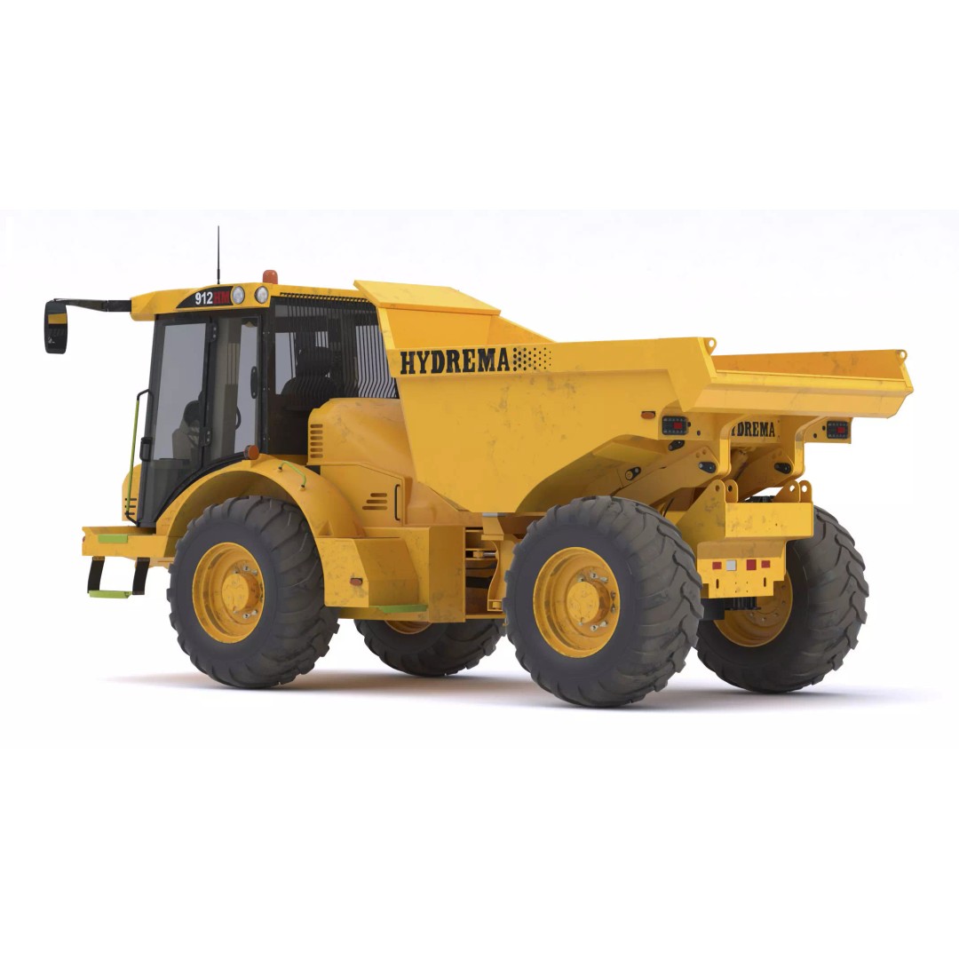Hydrema 912HM Articulated Dump Truck 3D Model – High-Poly PBR Asset, FBX, OBJ - View 5