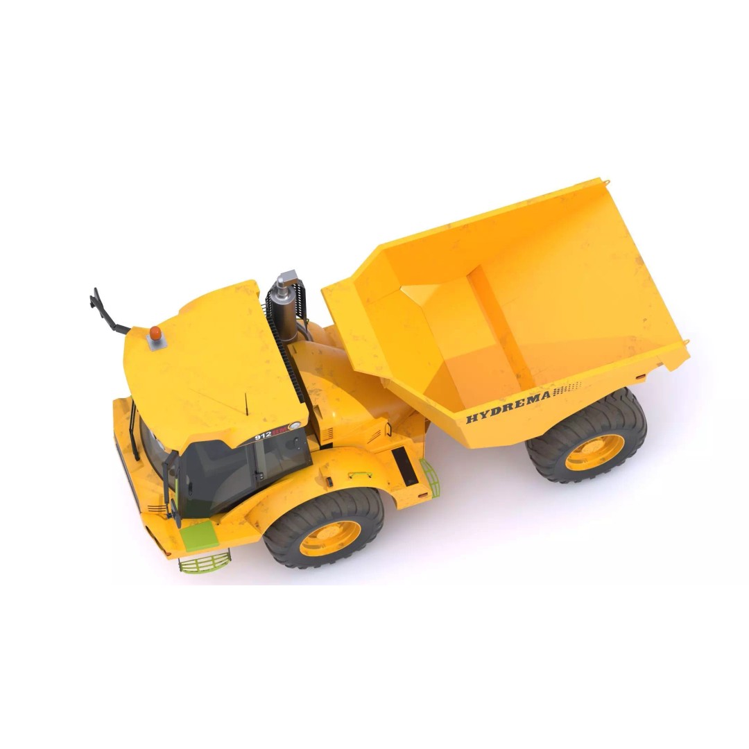 Hydrema 912HM Articulated Dump Truck 3D Model – High-Poly PBR Asset, FBX, OBJ - View 7