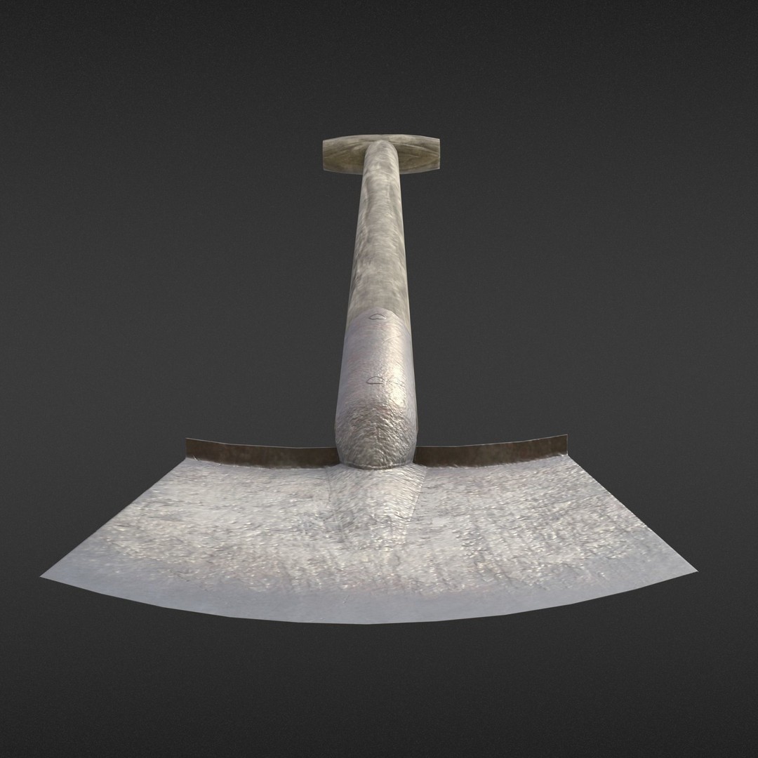 Old Shovel 3D Model – Low Poly Game-Ready Tool for Unity & UE4 - View 12