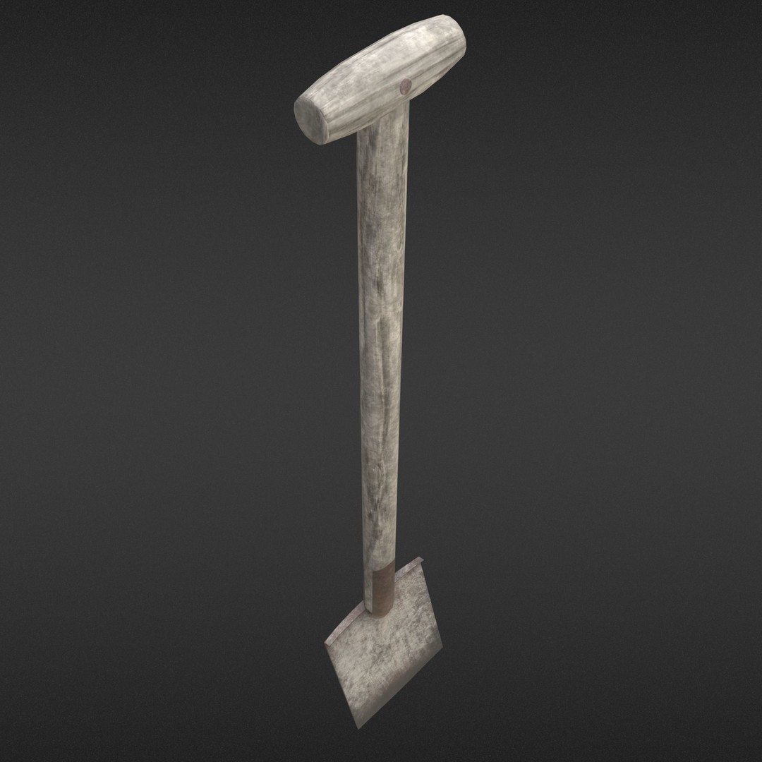Old Shovel 3D Model – Low Poly Game-Ready Tool for Unity & UE4 - View 13