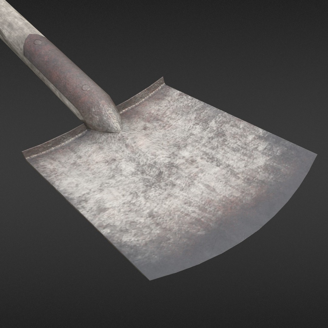 Old Shovel 3D Model – Low Poly Game-Ready Tool for Unity & UE4 - View 15