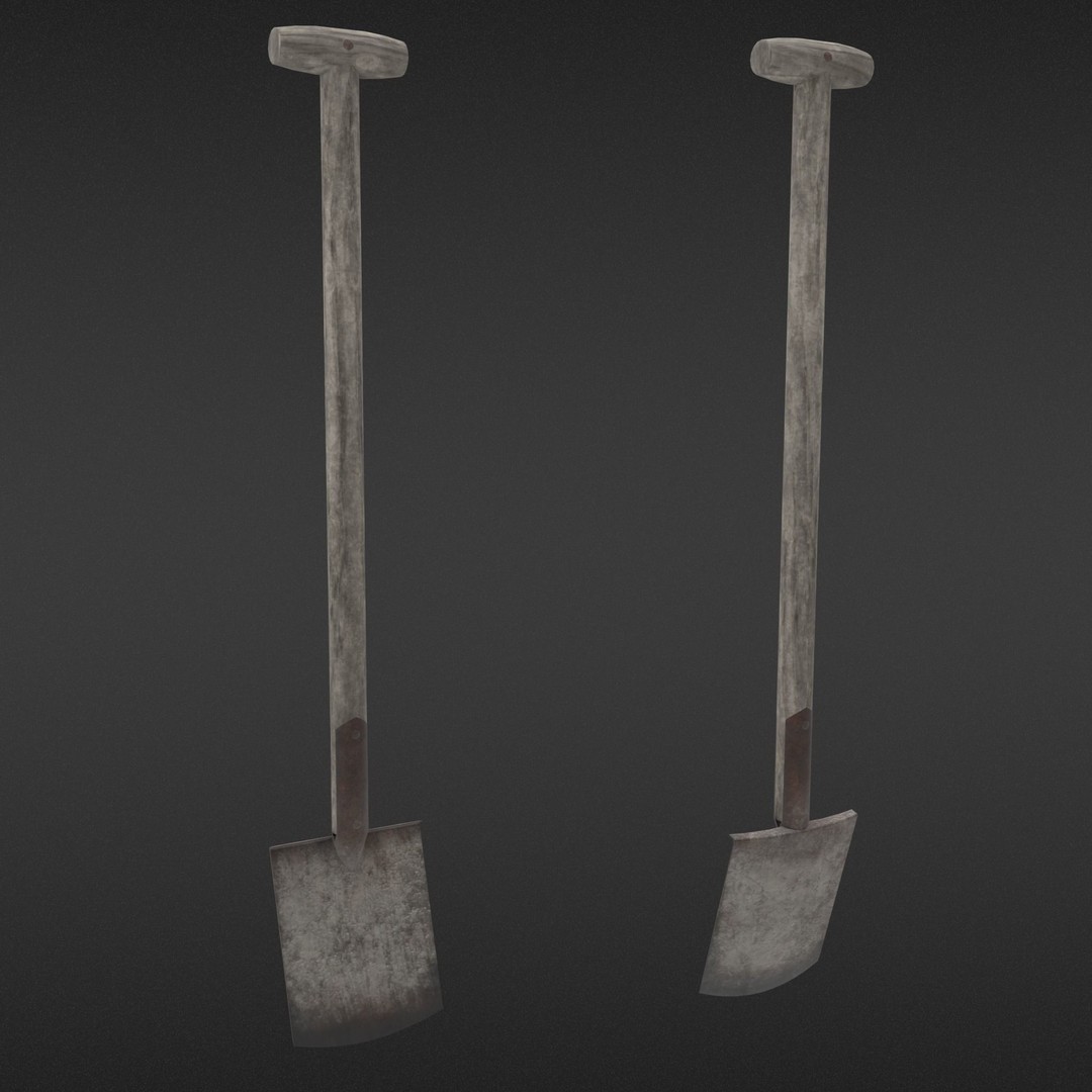 Old Shovel 3D Model – Low Poly Game-Ready Tool for Unity & UE4 - View 18