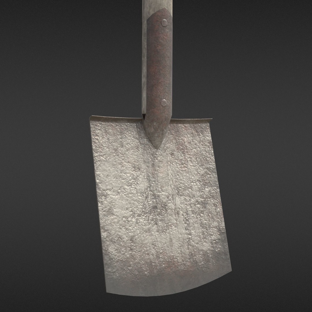 Old Shovel 3D Model – Low Poly Game-Ready Tool for Unity & UE4 - View 23
