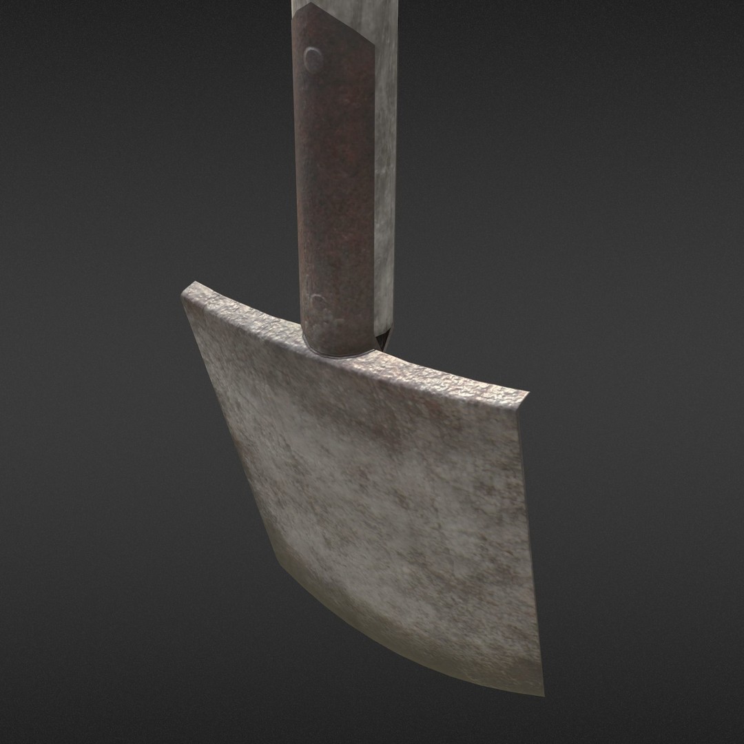 Old Shovel 3D Model – Low Poly Game-Ready Tool for Unity & UE4 - View 25