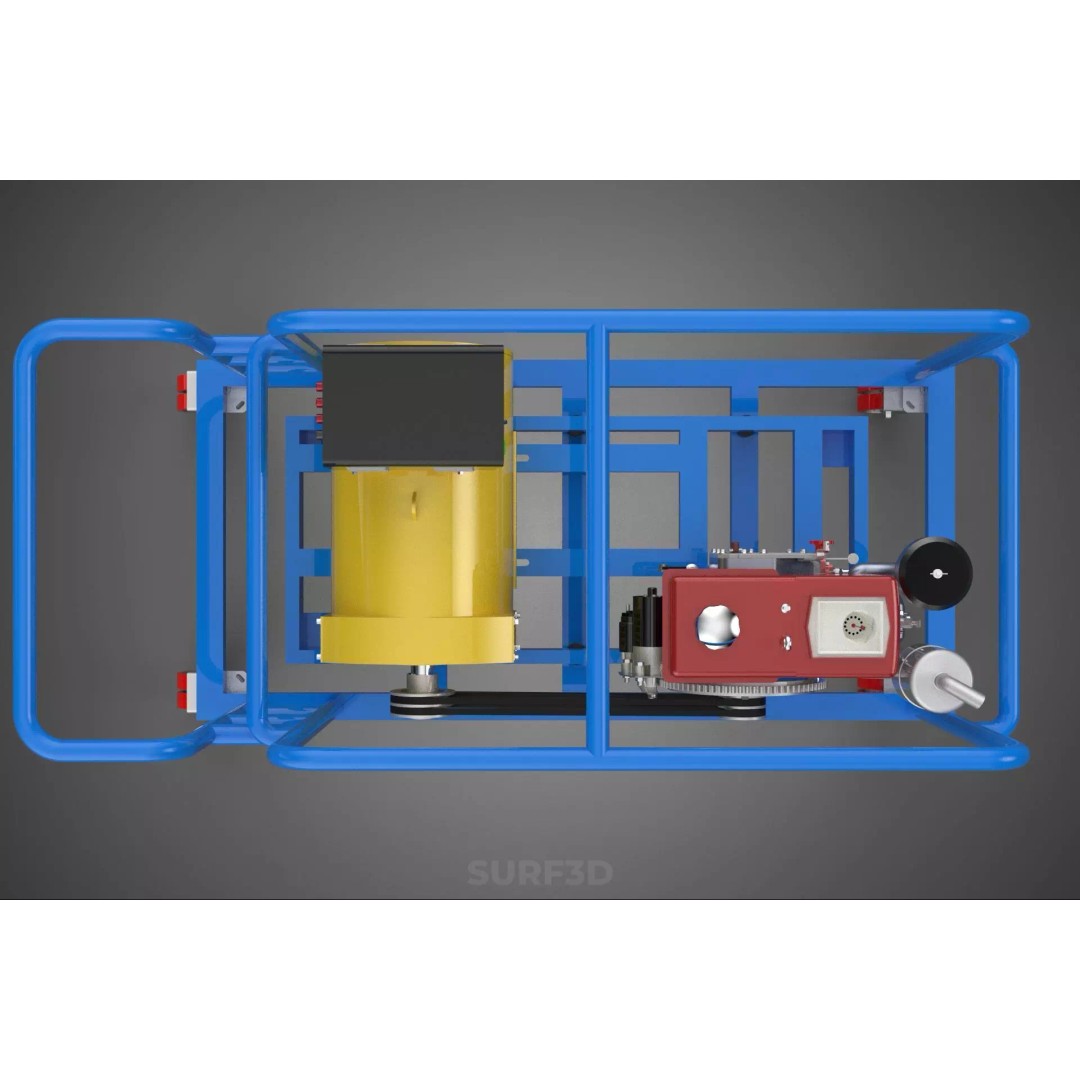 Mobile Diesel Generator Set 3D Model – Trailer-Mounted Power Supply, FBX - View 11