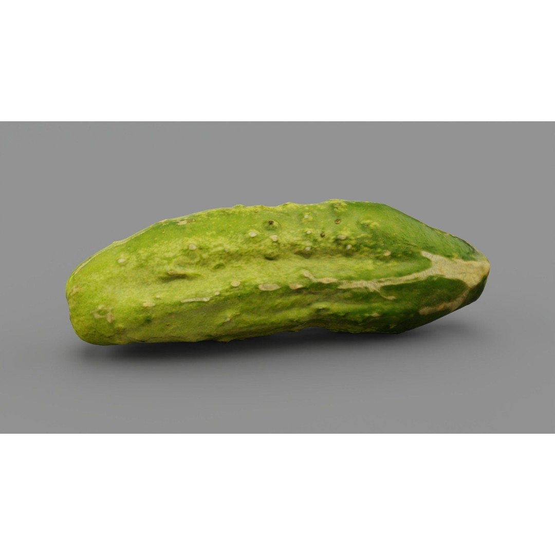 Cucumber 3D Model – Low-Poly Photorealistic Vegetable, FBX, OBJ - View 27