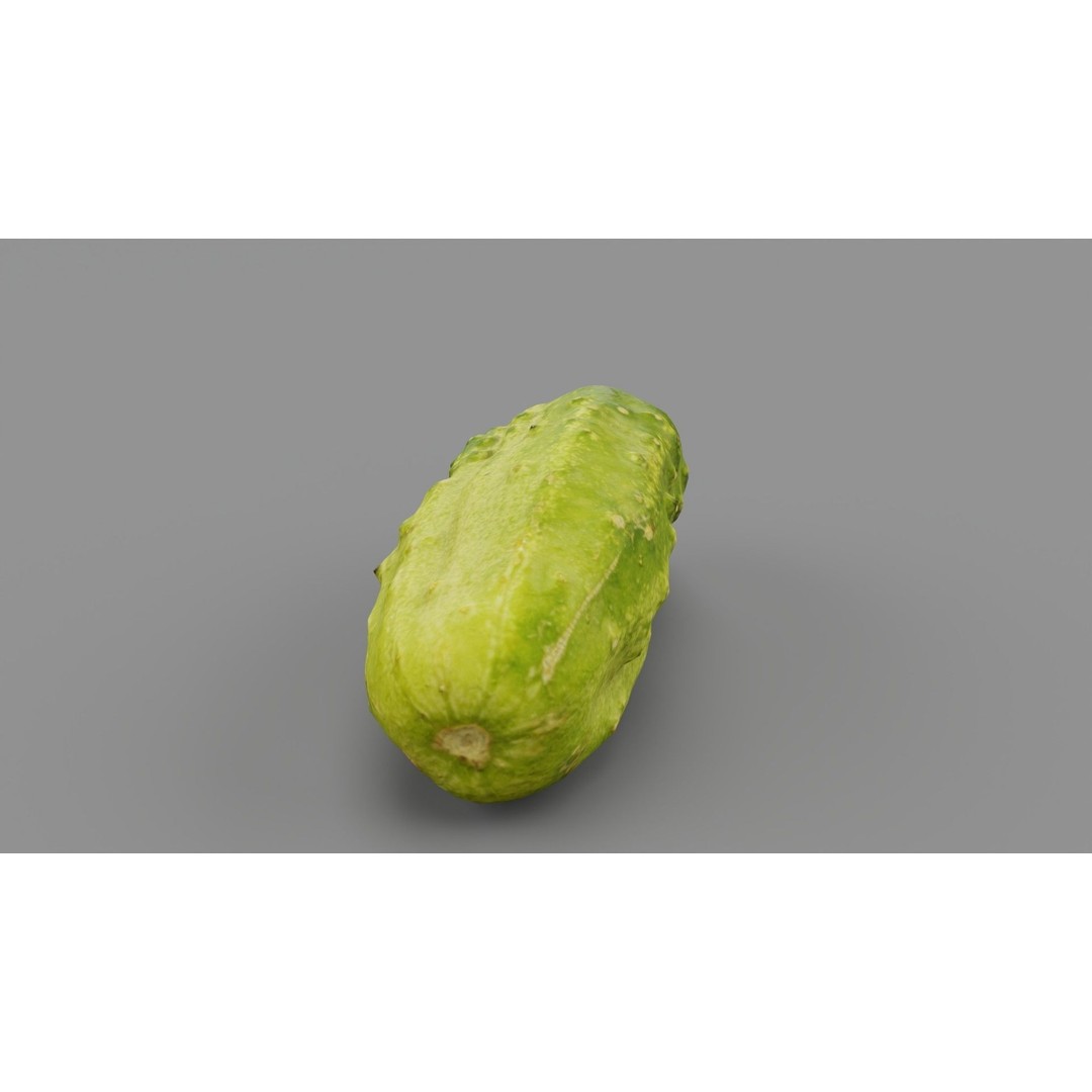 Cucumber 3D Model – Low-Poly Photorealistic Vegetable, FBX, OBJ - View 29