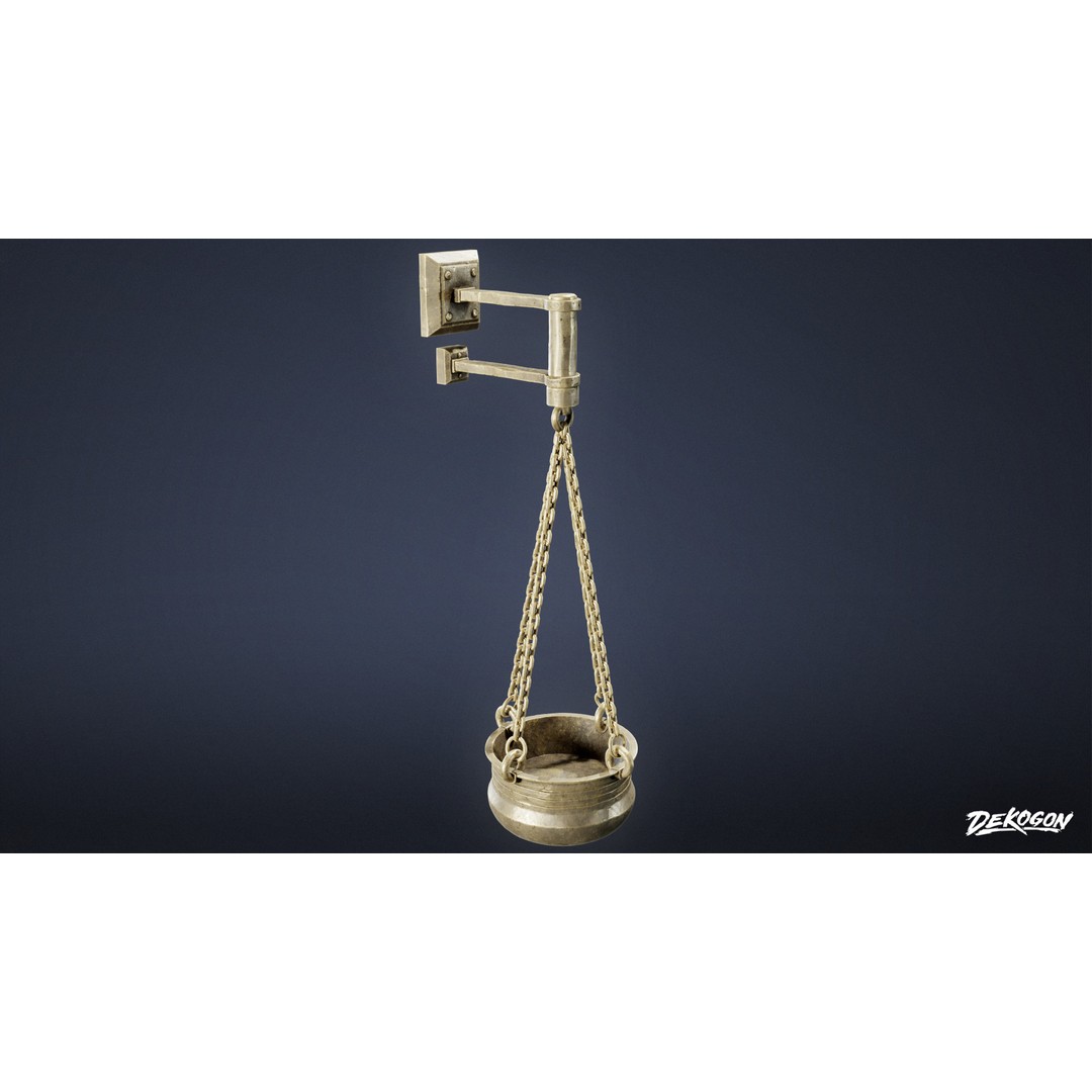 Ancient Temple Cauldrons 3D Model – Low Poly Game Asset, FBX - View 6