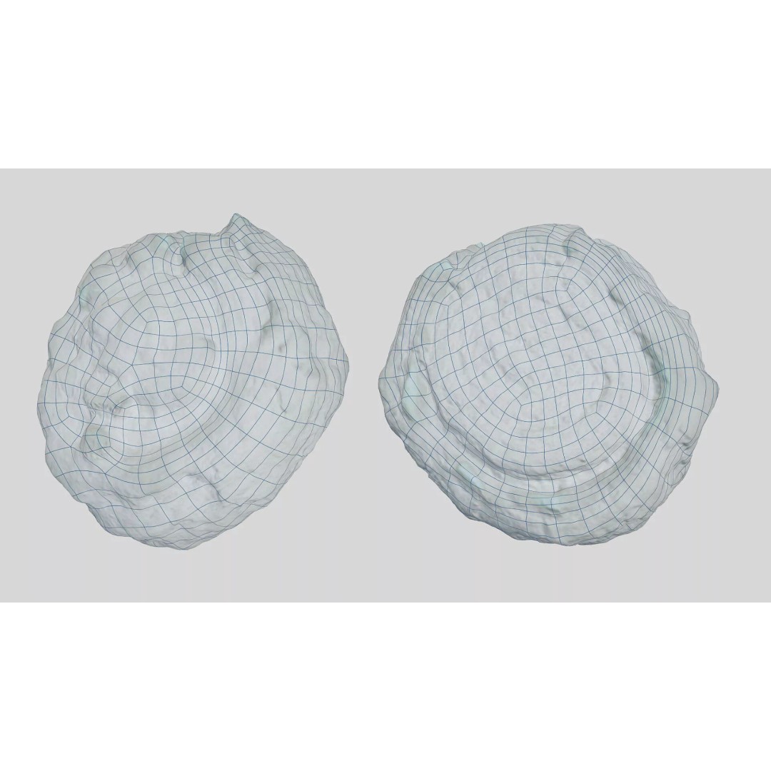 Sweet Swirl Pastry Bun 3D Model – Low Poly PBR Food Asset, FBX - View 4