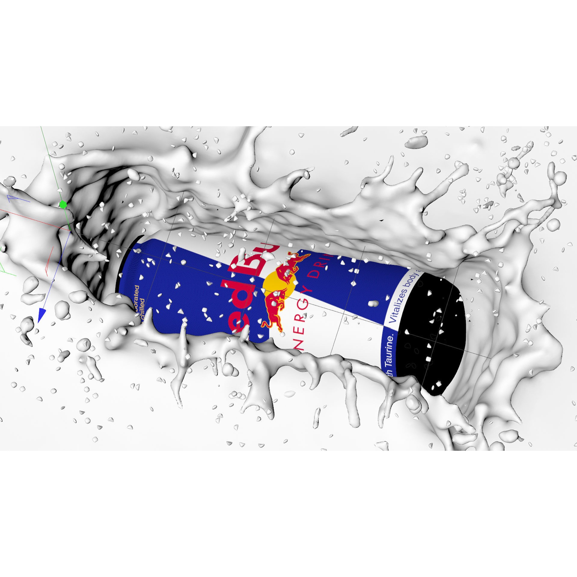 Tank Splash - Animated 3D Model - View 5
