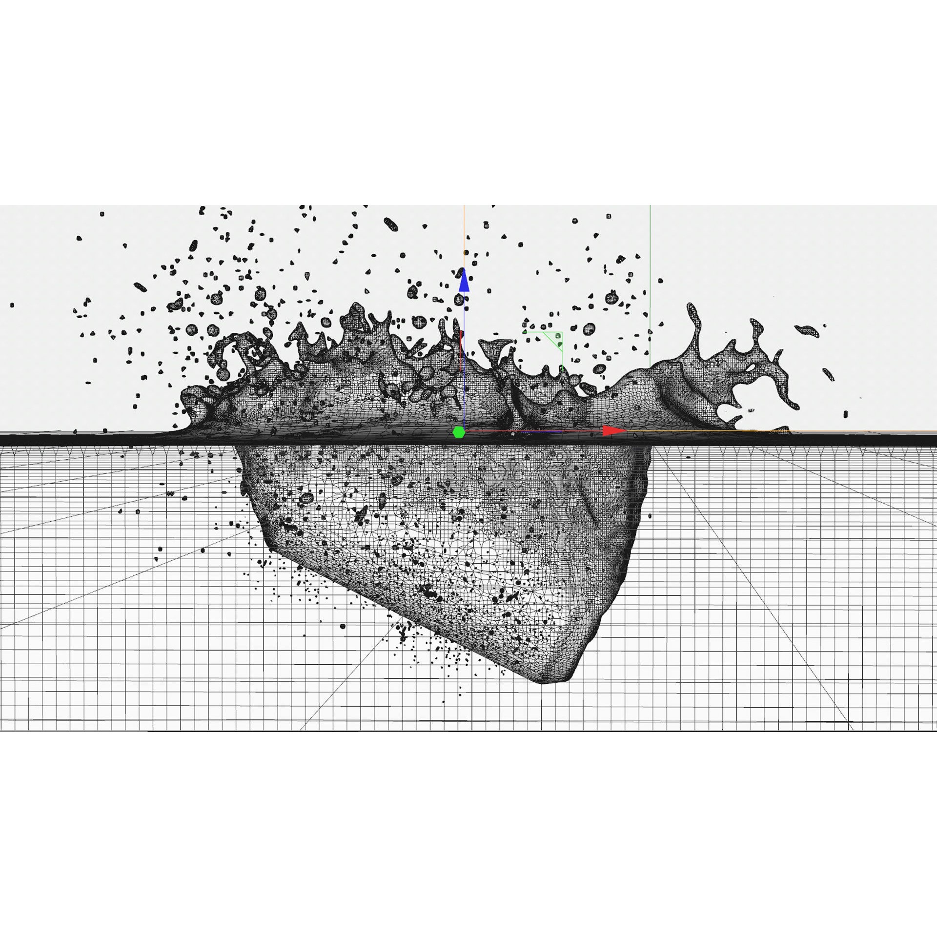 Tank Splash - Animated 3D Model - View 8