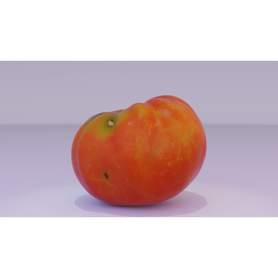 Photorealistic Tomato 3D Model – High Poly PBR Asset, FBX, OBJ - View 18