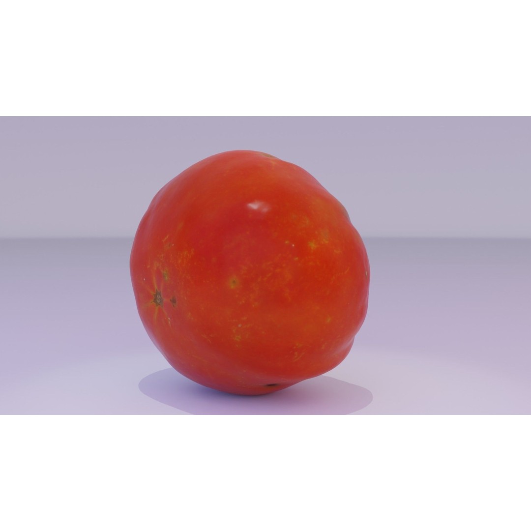 Photorealistic Tomato 3D Model – High Poly PBR Asset, FBX, OBJ - View 22