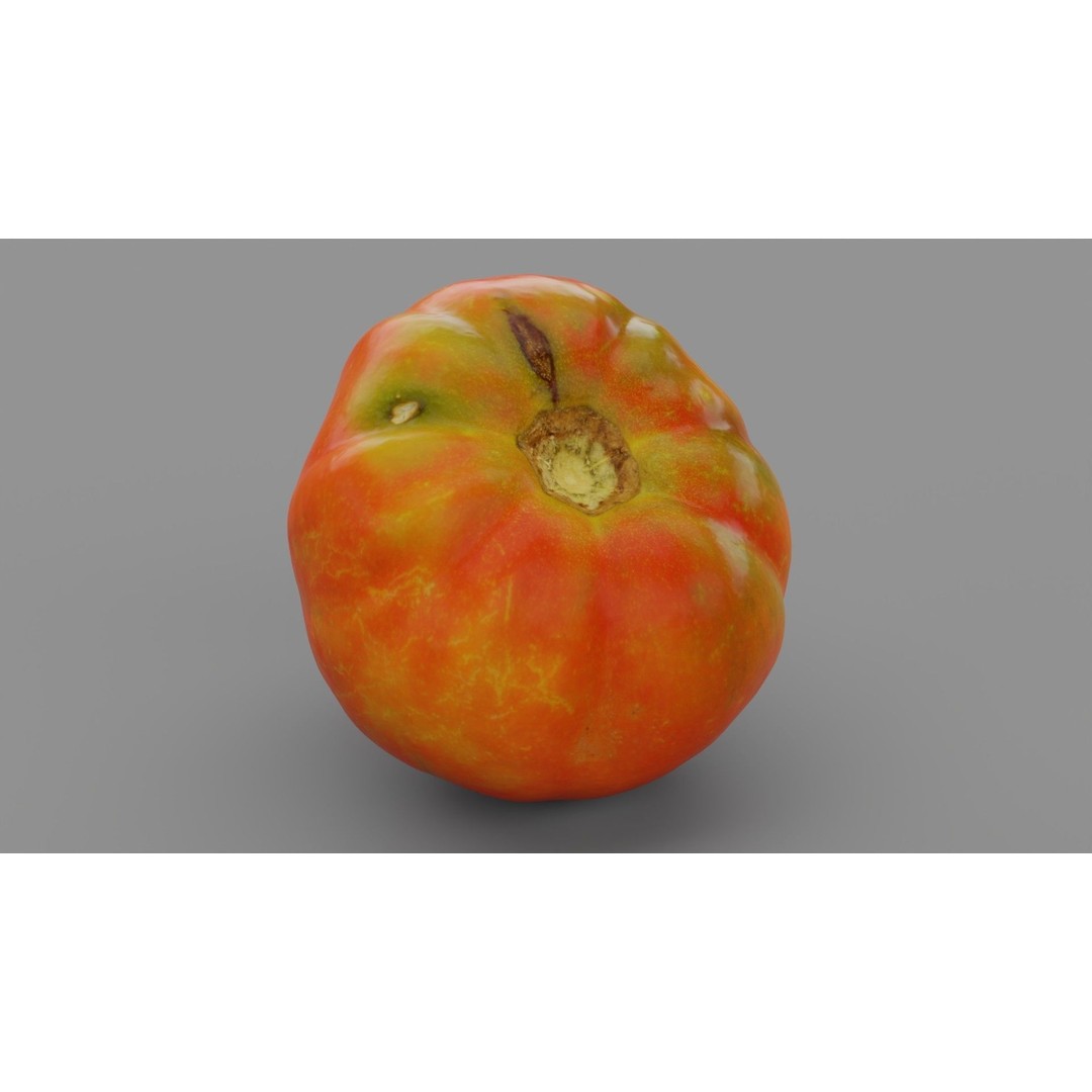 Photorealistic Tomato 3D Model – High Poly PBR Asset, FBX, OBJ - View 23