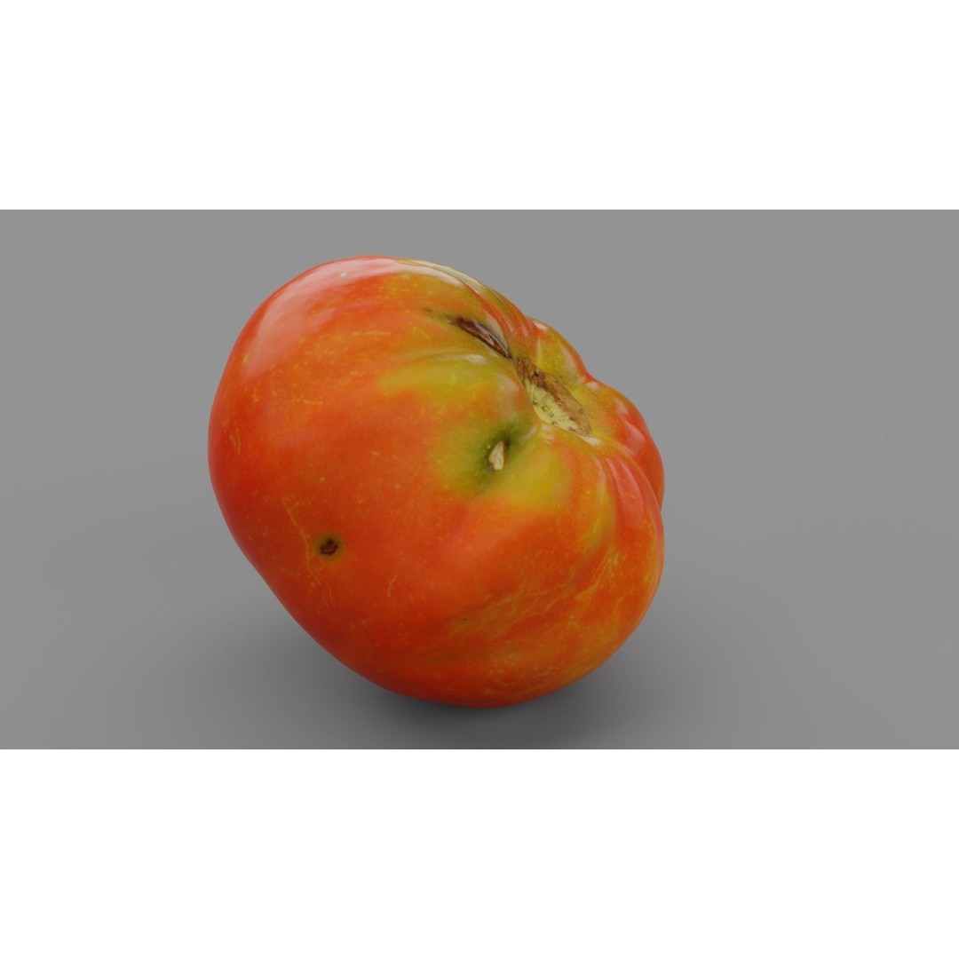Photorealistic Tomato 3D Model – High Poly PBR Asset, FBX, OBJ - View 24