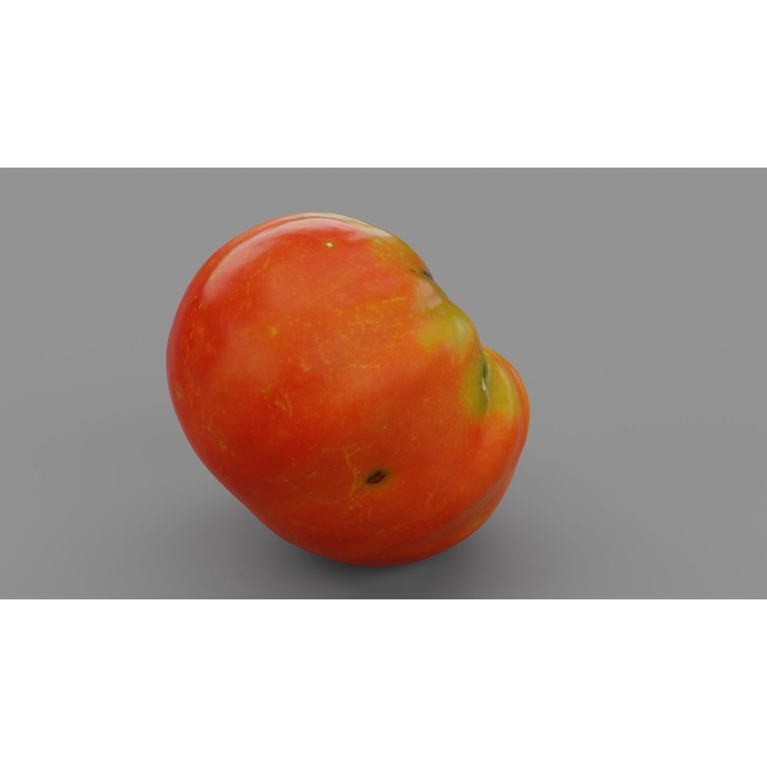 Photorealistic Tomato 3D Model – High Poly PBR Asset, FBX, OBJ - View 25