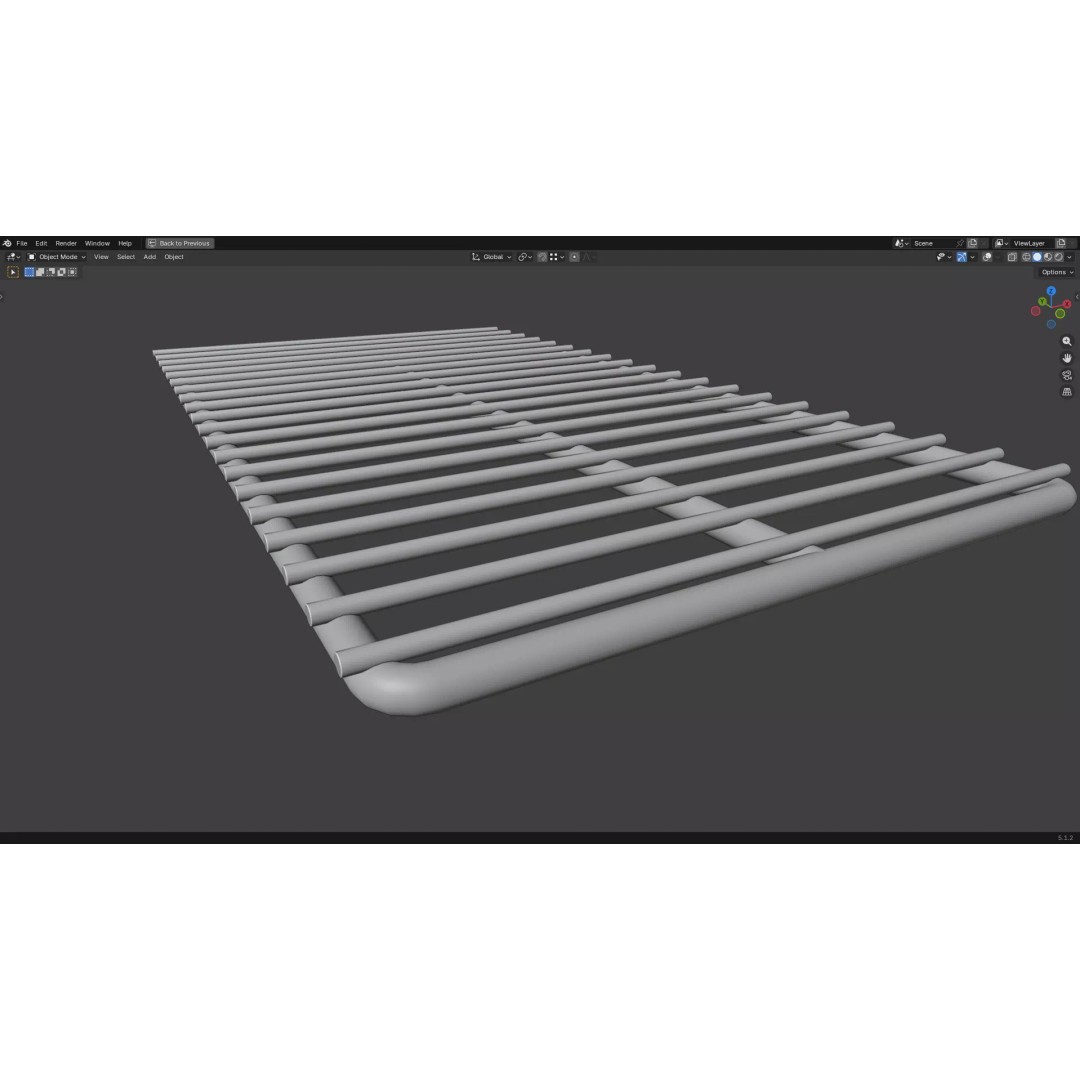 Barbecue Wire 3D Model – Low Poly PBR Grill Asset, FBX & OBJ - View 18