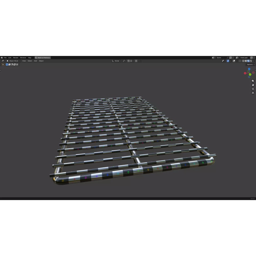 Barbecue Wire 3D Model – Low Poly PBR Grill Asset, FBX & OBJ - View 29