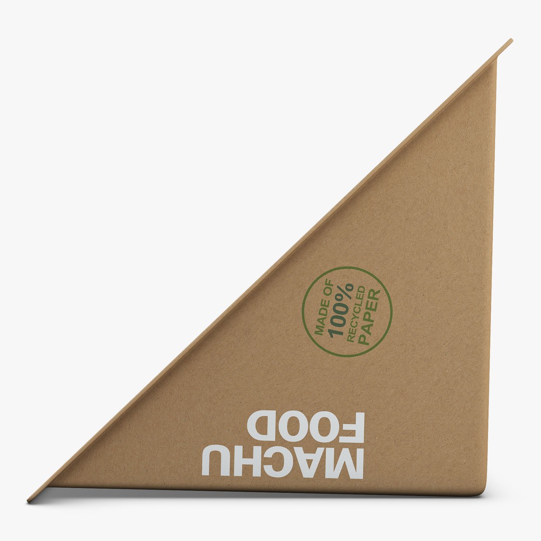 Sandwich Packaging 3D Model – Simple Design, PBR Textures, FBX, OBJ - View 3