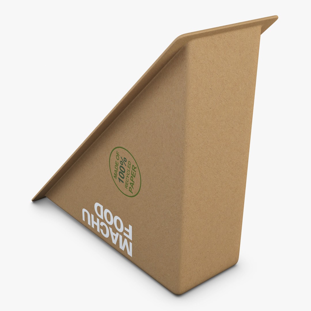 Sandwich Packaging 3D Model – Simple Design, PBR Textures, FBX, OBJ - View 4