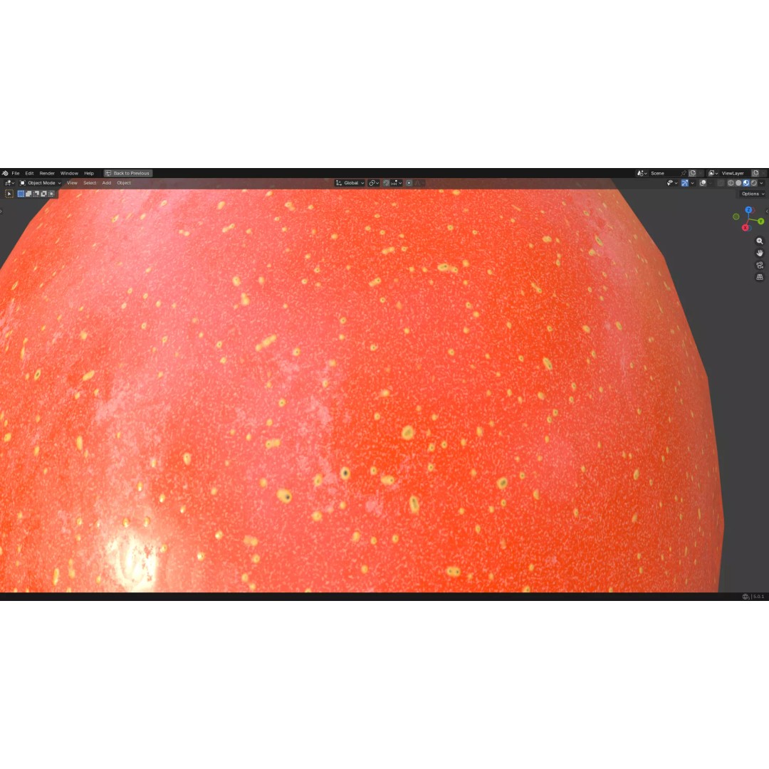 Mango 3D Model – Low Poly PBR Game Asset, FBX, OBJ - View 18