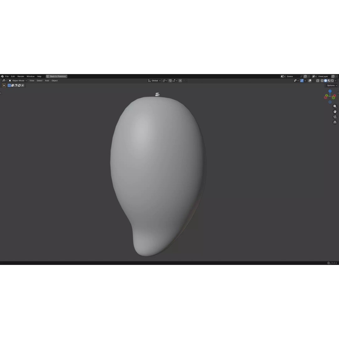 Mango 3D Model – Low Poly PBR Game Asset, FBX, OBJ - View 25