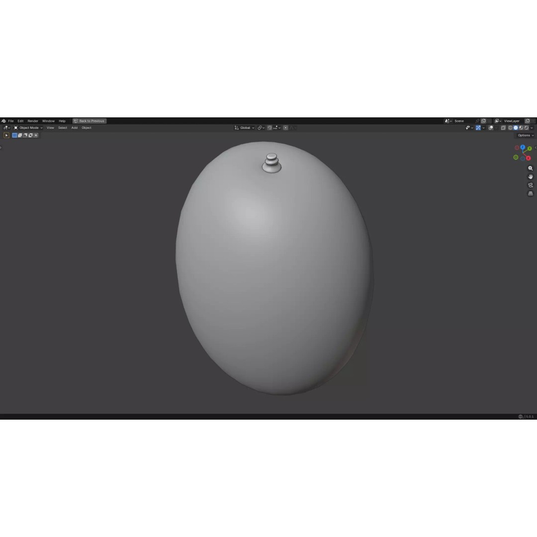 Mango 3D Model – Low Poly PBR Game Asset, FBX, OBJ - View 26